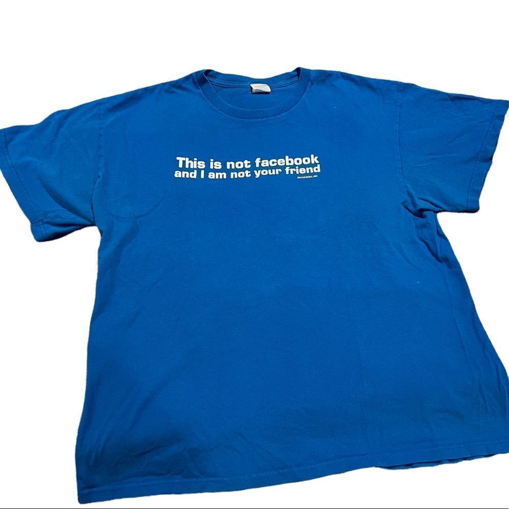 Blue Facebook Friend T-shirt - Picture 2 of 4